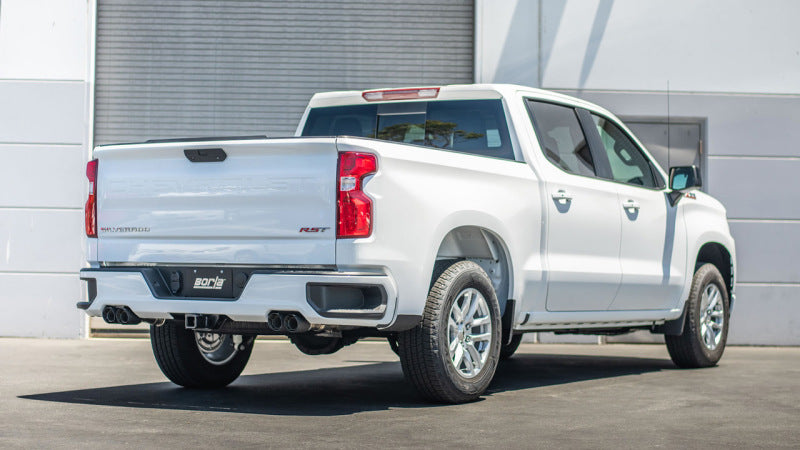Borla ATAK Cat-Back Exhaust - Chevrolet Silverado / GMC Sierra 1500 2024-2026 - Carbon Fiber Tips, image 3
