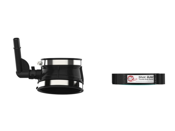 aFe 2020 Vette C8 Silver Bullet Throttle Body Spacer with Factory Intake Blk - OneFastShop