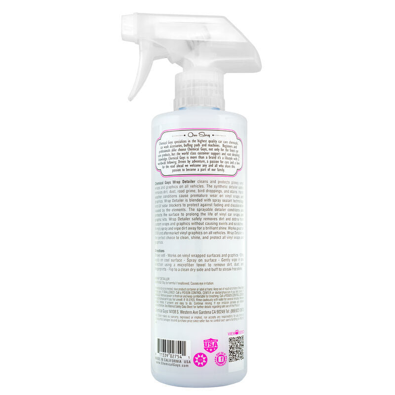 Chemical Guys Wrap Detailer Gloss Enhancer & Protectant for Vinyl Wraps - 16oz - 6 Pack, image 2