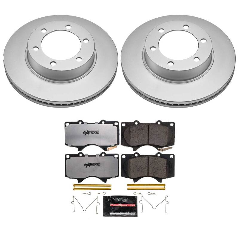 PowerStop Z36 Truck & Tow Front Coated Brake Kit - Toyota Sequoia / Tundra 2000-2007 - 13WL Caliper Casting
