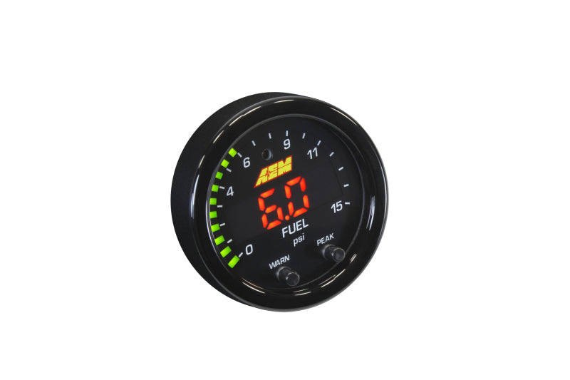 AEM X-Series Pressure Gauge Kit – 0–15 PSI