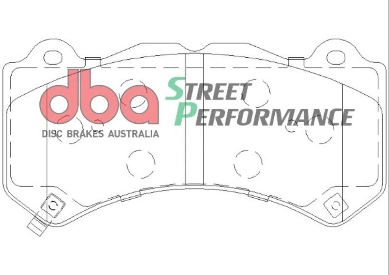 DBA Front Street Performance Brake Pad Kit Low Dust Low Wear for 2007-2022 Nissan GT-R R35 - OneFastShop
