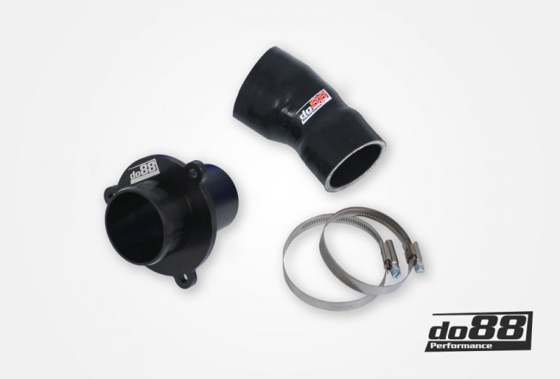 do88 Aluminum Turbo Muffler Delete with Hose - VAG 1.8T/2.0T TSI (MQB) 2012+ - Black