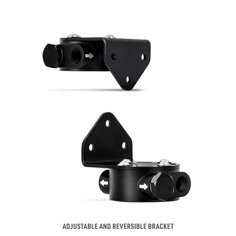 Mishimoto Remote Oil Filter Mount M20 x 1.5 Black Finish