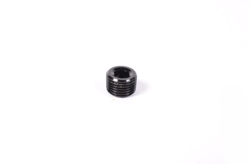 Radium Engineering 1/8in NPT Plug Aluminum Low Profile Black Anodized