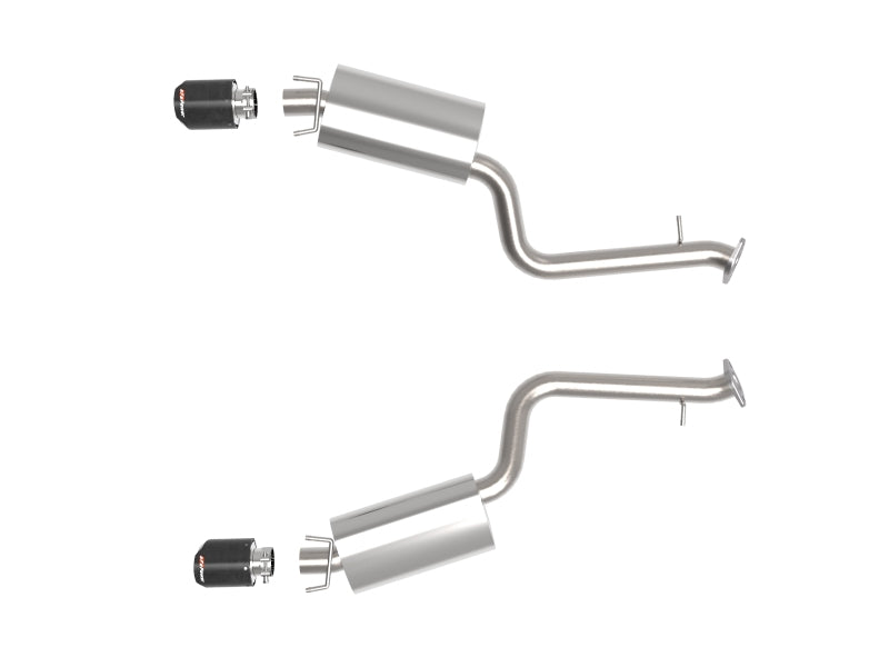 aFe Lexus IS350 14-22 V6-3.5L Takeda Axle-Back Exhaust System Carbon Fiber Tip