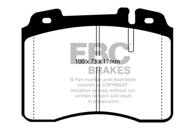 EBC 1992–1996 Ferrari 512TR 5.0 Yellowstuff Front Brake Pads - OneFastShop