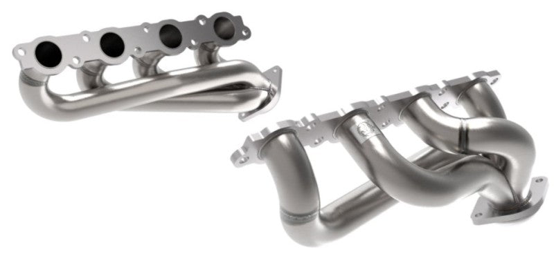 aFe Twisted Steel 1-7/8in 304 SS Headers for 20-21 Ford F-250/F-350 V8-7.3L