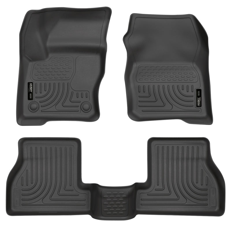 Husky Liners WeatherBeater Black Floor Liners for 2012 Ford Focus (4DR/5DR) - OneFastShop