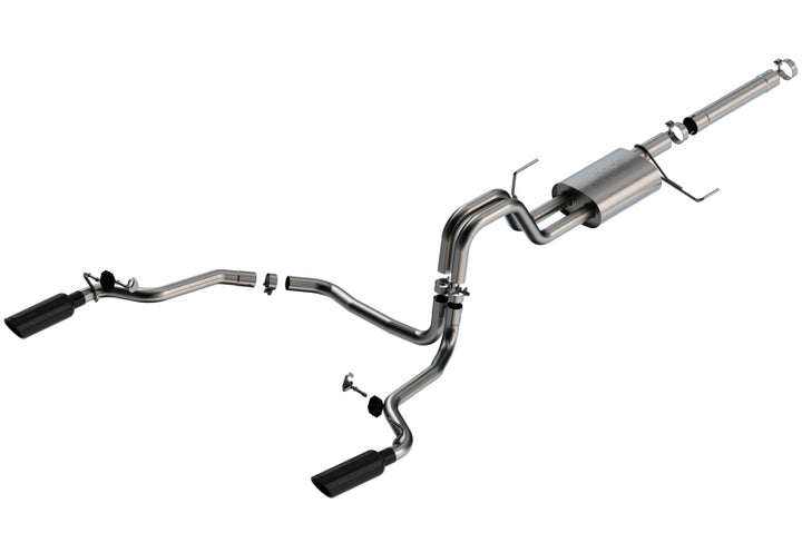 Borla S-Type Catback Exhaust System - F-150 Powerboost 3.5L V6 - 21-22 Ford - 2WD & 4WD - OneFastShop