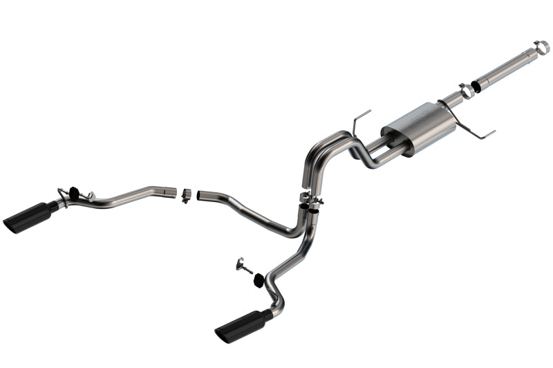Borla S-Type Catback Exhaust System - F-150 Powerboost 3.5L V6 - 21-22 Ford - 2WD & 4WD - OneFastShop