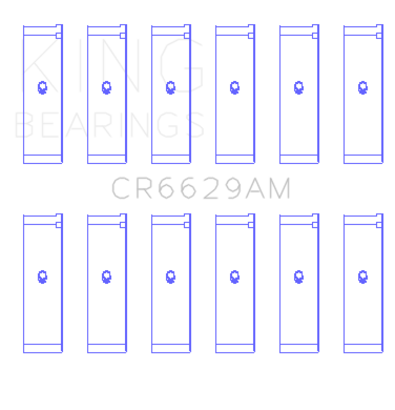 King Engine Bearings Rod Bearing Set STD for Mitsubishi 181CI 3.0L 6G72 V6/152CI 2.5L 6G73 V6