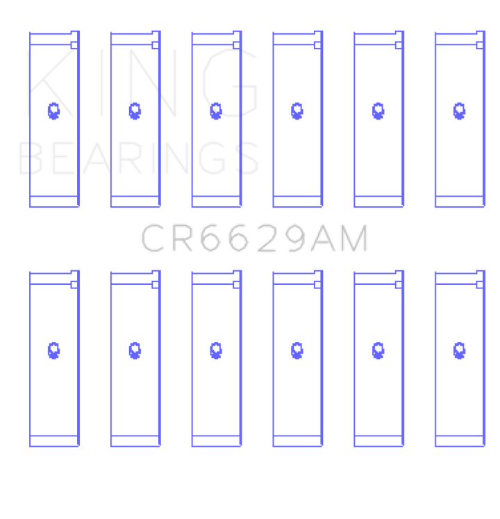 King Engine Bearings Rod Bearing Set STD for Mitsubishi 181CI 3.0L 6G72 V6/152CI 2.5L 6G73 V6