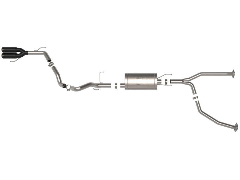 aFe Vulcan Series 304 SS Cat-Back Exhaust, Black Tip - Toyota Sequoia 3.4L V6 (2023-2026), image 6