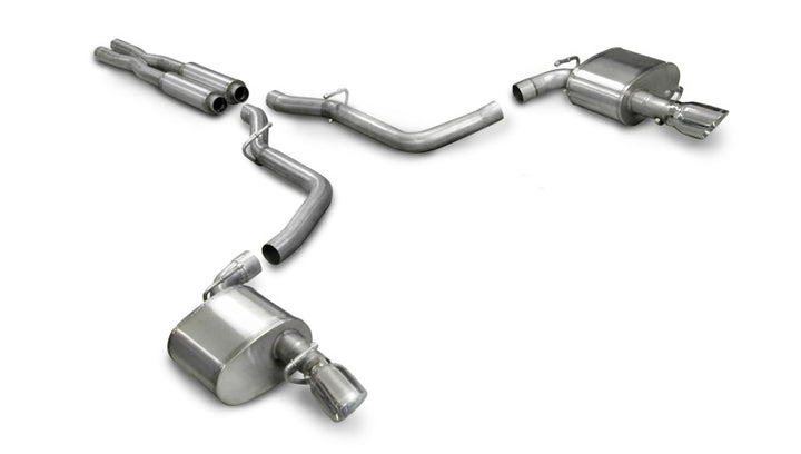 CORSA Performance Polished Xtreme Cat-Back Exhaust for 2006-2010 Dodge Charger SRT-8 6.1L V8 No Towing Hitch