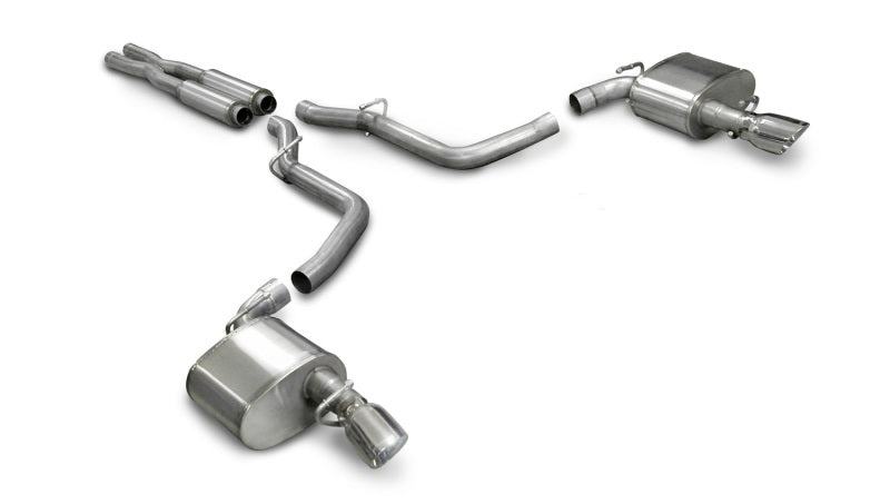 CORSA Performance Polished Xtreme Cat-Back Exhaust for 2006-2010 Dodge Charger SRT-8 6.1L V8 No Towing Hitch - OneFastShop