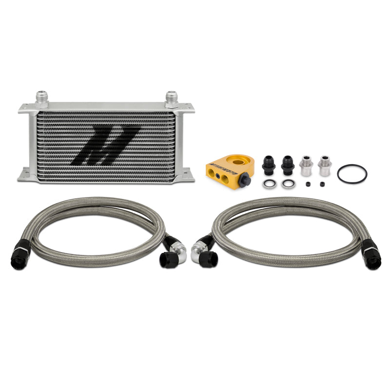 Mishimoto Universal 19 Row Oil Cooler Kit with Thermostatic Control - Ford Mustang GT Premium/GT/Bullitt/Mach 1 - OneFastShop