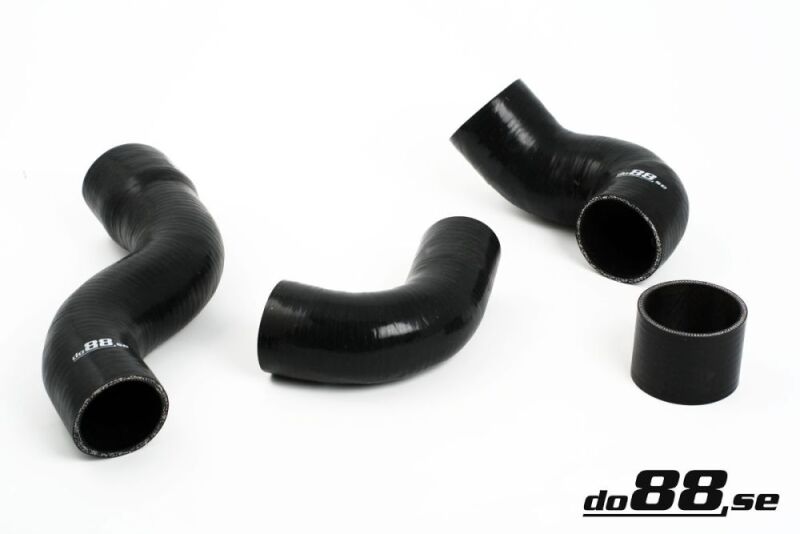 do88 Silicone Pressure Hose Kit - Volvo 700 / 900 Turbo without AC 1983-1998 - Black