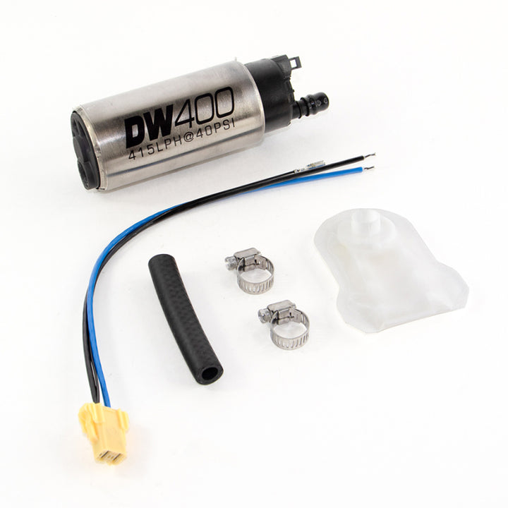 DeatschWerks 415LPH DW400 In-Tank Fuel Pump with 9-1041 Install Kit for 1998-2011 Nissan Patrol
