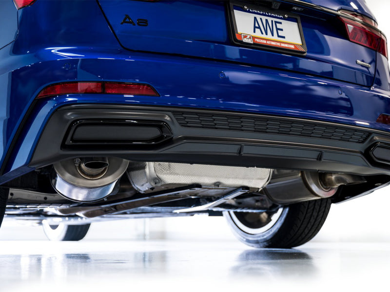 AWE Touring Edition Cat-back Exhaust for Audi C8 A6/A7 3.0T - Turn Downs, 2019-2023