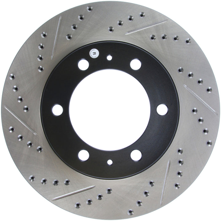 StopTech SportStop Slotted Rotors for 07-08 FJ Cruiser 05-08 Tacoma 03-08 4Runner 319mm Disc - OneFastShop