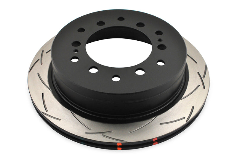 DBA Rear Slotted 4000 Series Rotor High Carbon Heat Treated Iron Compatible with 10+ Toyota 4Runner FJ Cruiser - OneFastShop