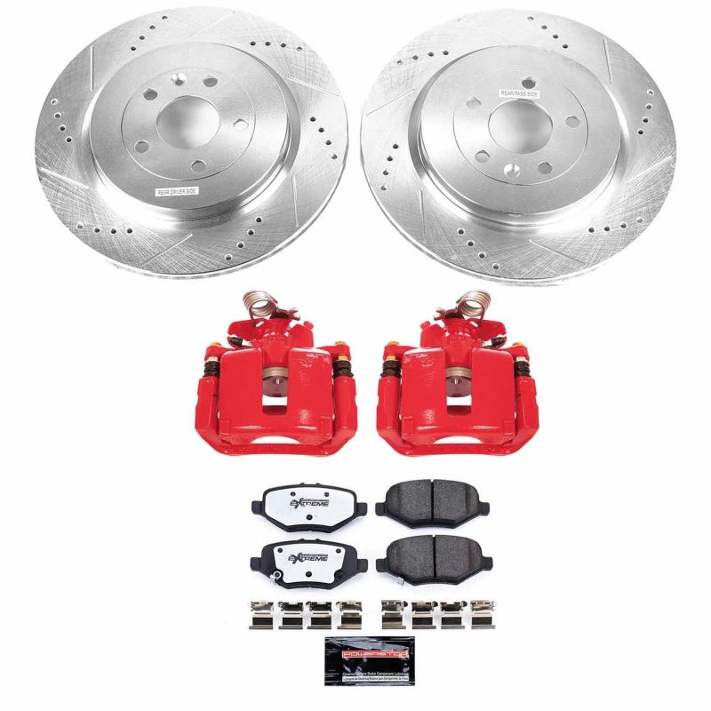 PowerStop Z36 Truck & Tow Rear Brake Kit with Calipers - Ford Explorer / Taurus 2013-2019
