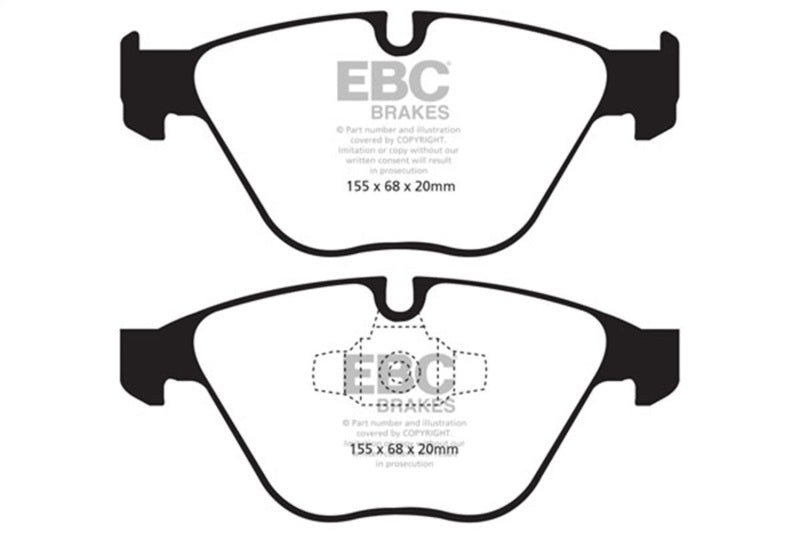 EBC Yellowstuff Front Brake Pads - BMW X1, 328i, 328i xDrive 2007-2017