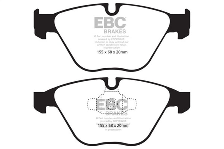 EBC Redstuff Front Brake Pads Low Dust 13 Plus BMW X1 20 Turbo 28i - OneFastShop