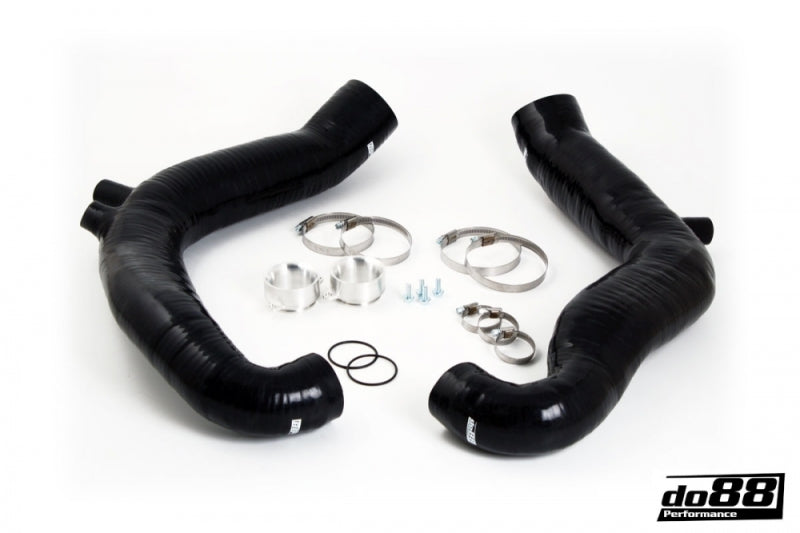 do88 Silicone Turbo Inlet Hose Kit - Porsche 997.2 Turbo 2010-2012 - Black