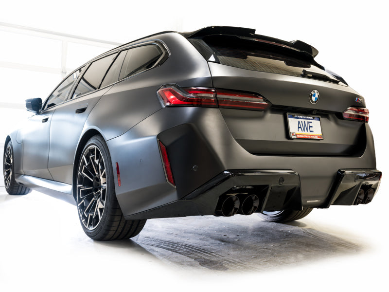 AWE Tuning BMW G90/G99 M5 Track Edition Cat-Back Exhaust Diamond Black Tips