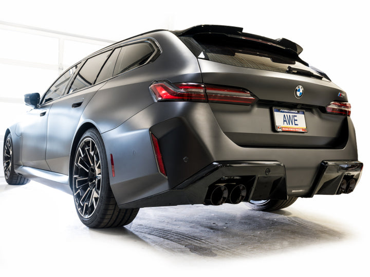 AWE Tuning BMW G90/G99 M5 Track Edition Cat-Back Exhaust Diamond Black Tips