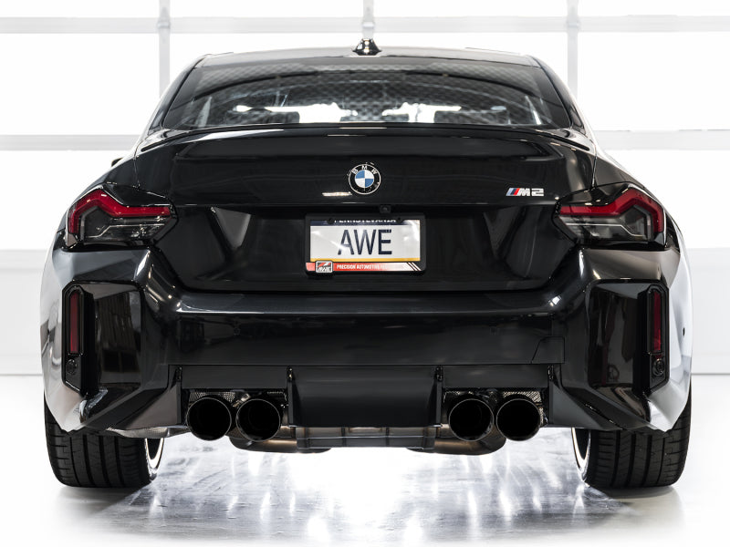 AWE Tuning SwitchPath Edition Exhaust - Diamond Black Tips for 23-24 BMW G87 M2 - OneFastShop