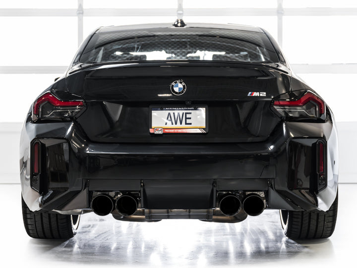 AWE Tuning SwitchPath Edition Exhaust - Diamond Black Tips for 23-24 BMW G87 M2 - OneFastShop