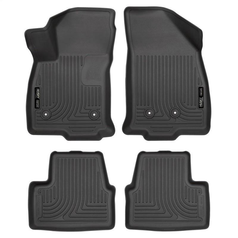 Husky Liners WeatherBeater Front & 2nd Row Floor Liners - Chevrolet Volt (2016-2019) - Black