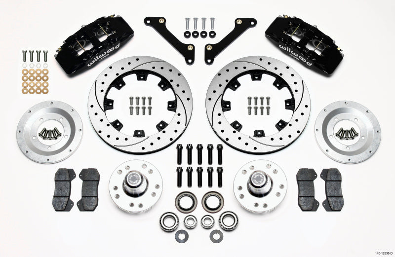 Wilwood Dynapro 6 Front Hub Kit 12.19in Drilled 79-81 Camaro - OneFastShop