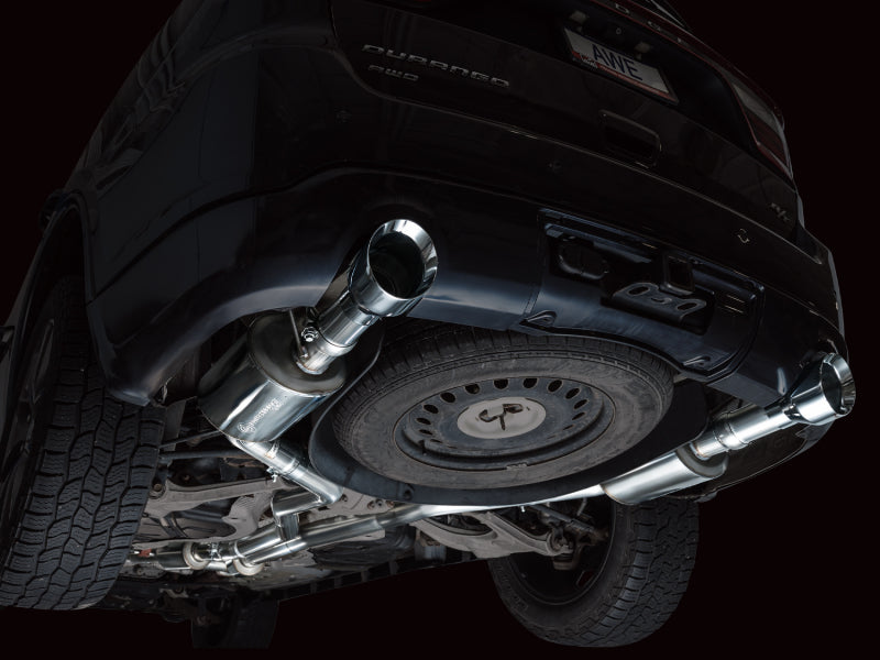 AWE Tuning 5.7L Touring Edition Exhaust for 2011–2024 Dodge Durango with Chrome Silver Tips - OneFastShop
