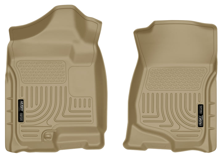 Husky Liners Weatherbeater Tan Front Floor Liners for 07-14 Cadillac Escalade ESV/EXT - OneFastShop