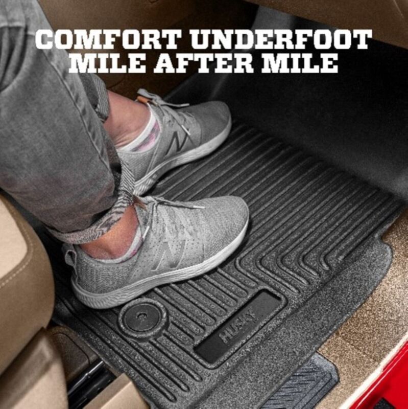 Husky Liners 2018 Buick Enclave w/ Bucket Seats WeatherBeater 2nd Row Black Floor Liners