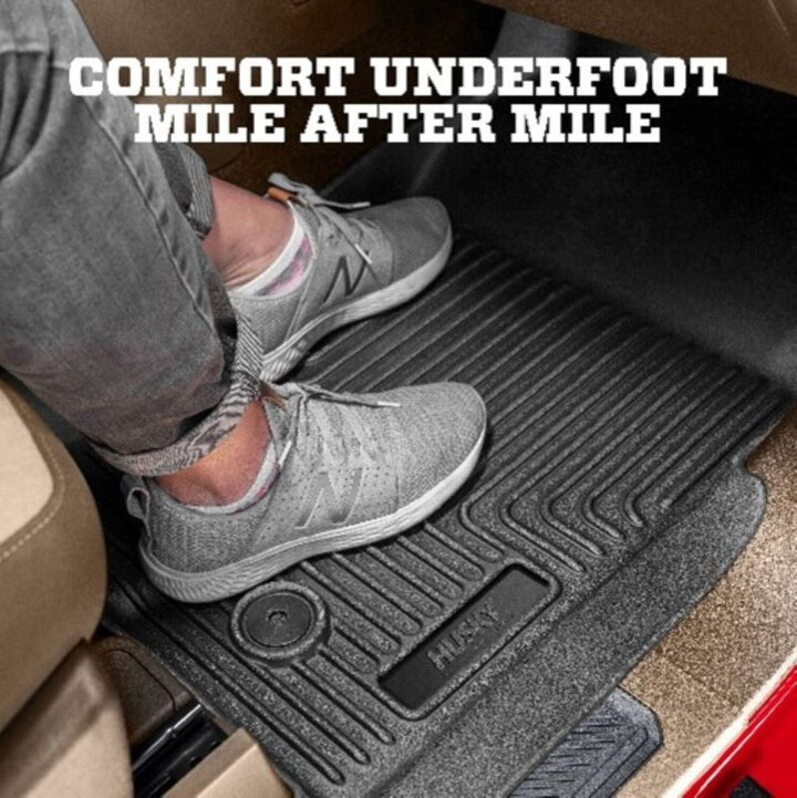 Husky Liners 2018 Buick Enclave w/ Bucket Seats WeatherBeater 2nd Row Black Floor Liners
