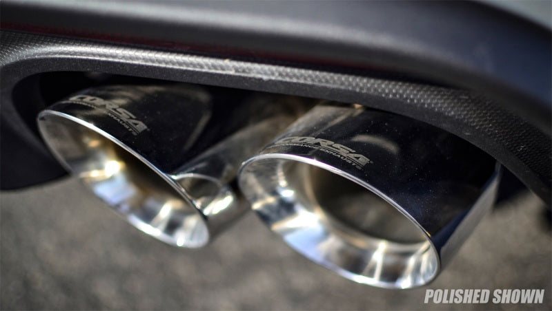 CORSA Performance 3in Sport Axle-Back Exhaust w/ 4in Black Tips for 2018-2023 Ford Mustang GT Fastback 5.0L