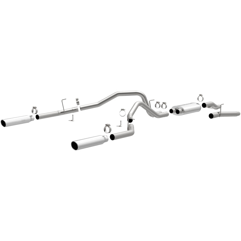 Magnaflow Exhaust System with Dual Split Rear Exit - 09 Ford F-150 EC-CC/SB
