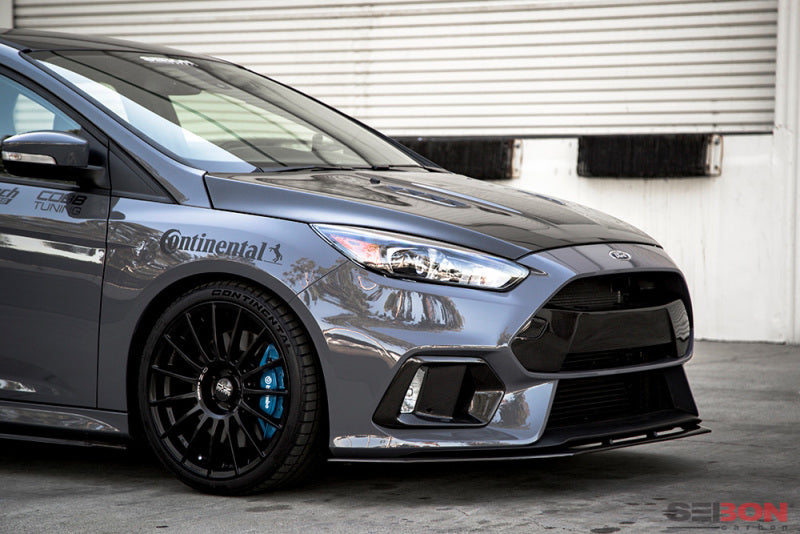 Seibon Carbon Fiber Fog Light Surrounds for 16-18 Ford Focus RS
