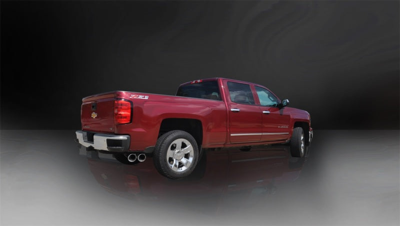 Corsa Performance Polished Sport Exhaust System - 2014-19 Sierra/Silverado 1500 Crew/Double Cab 6.2L V8 - OneFastShop
