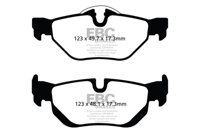 EBC Ultimax2 Rear Brake Pads for 2013-2015 BMW X1 2.0 Turbo 28i