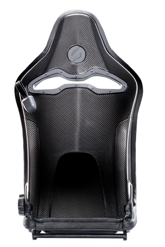 Sparco SPX Reclinable Carbon Seat - Black Leather/Alcantara - Driver Side, image 5