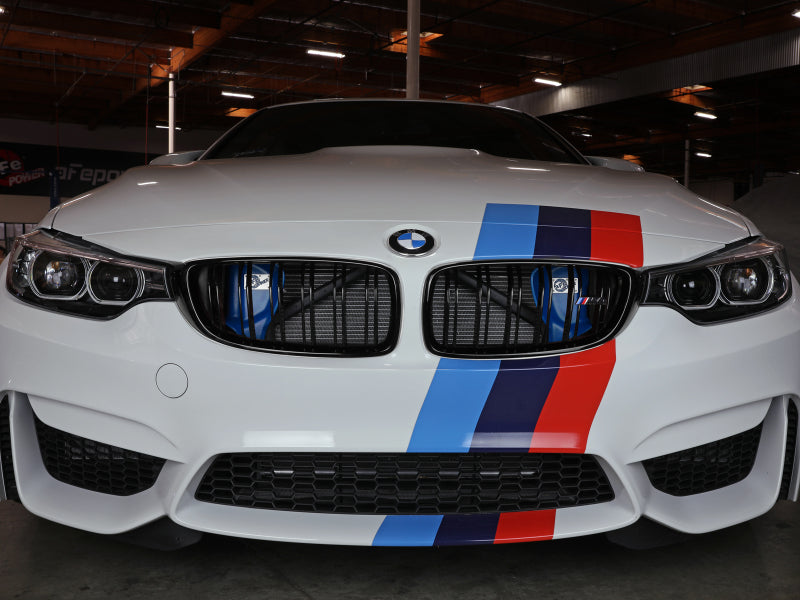 aFe Magnum FORCE Air Scoop - BMW M3 / M4 2015-2020 - Blue, image 3