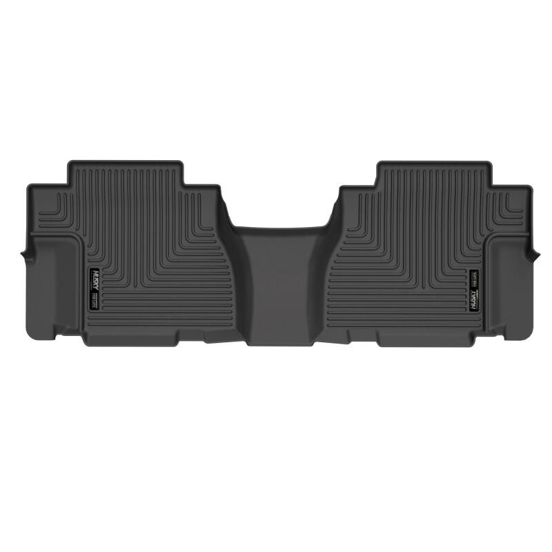 Husky Liners X-Act Contour Black 2nd Seat Floor Liners for 08-22 Toyota Sequoia (w/o Second Row)