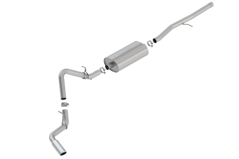 Borla 2019 Silverado/Sierra Cat-Back Exhaust Touring 1500 5.3L V8 AT 2WD and 4WD EC STB(78.8) CC SB(69.3) 147.4 WB - OneFastShop