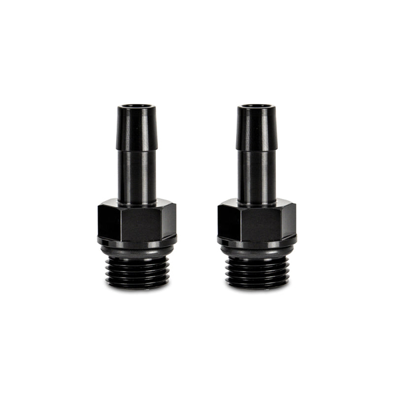 Mishimoto 2pcs M16x1.5 3/8in Aluminum Catch Can Fitting Black - OneFastShop